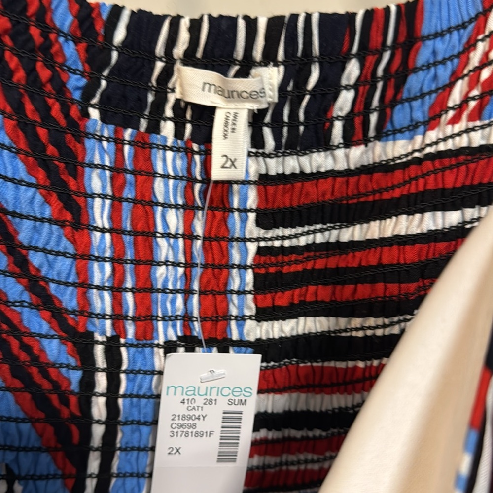 Maurice’s size 2x Striped Multicolor Women's Dress - Picture 5 of 5